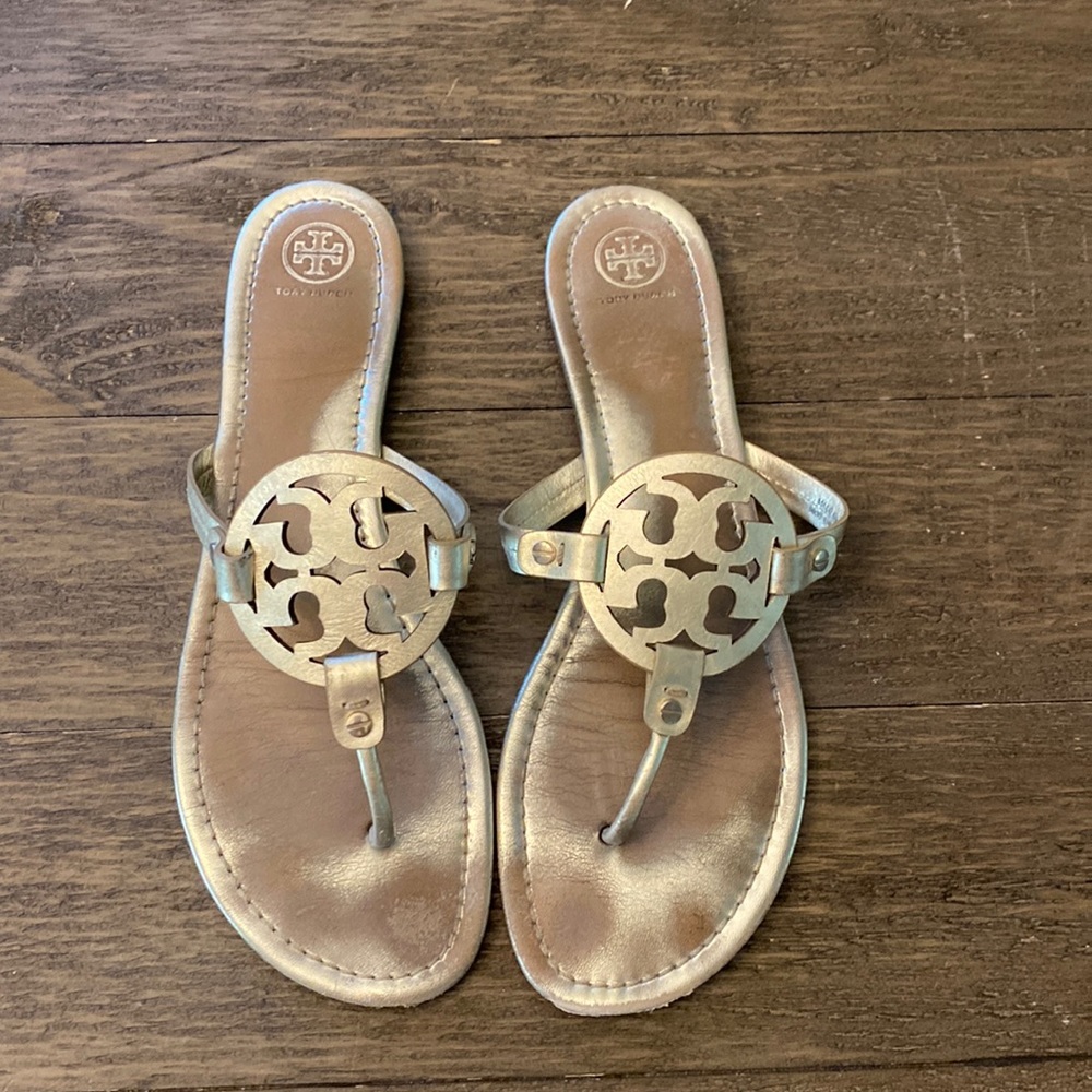 Tory Burch Gold Miller Sandal